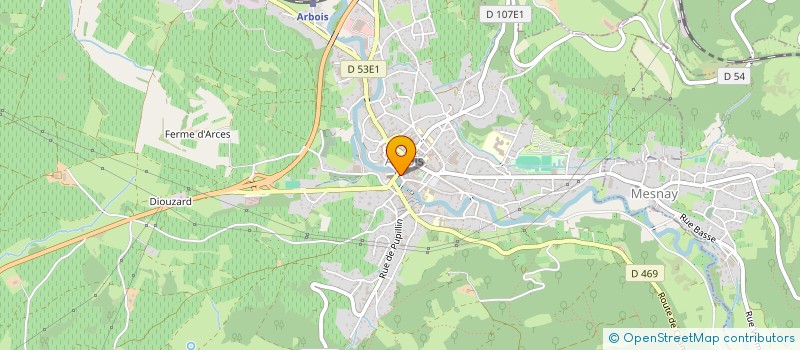 localisation de l'entreprise SCI CHANEY  MESNAY