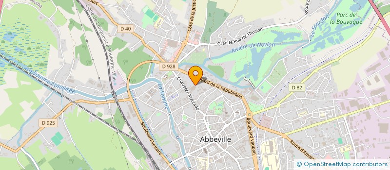 localisation de l'entreprise SCI CHANFLOR à ABBEVILLE