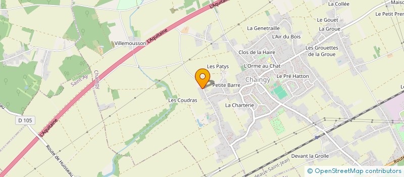localisation de l'entreprise SCI CHANGAYE 2 à CHAINGY