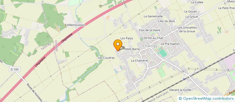 localisation de l'entreprise SCI CHANGAYE à CHAINGY
