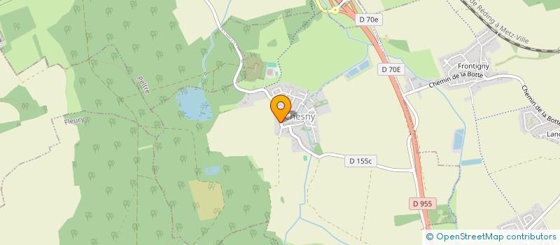 localisation de l'entreprise SCI CHANGE RDC  CHESNY