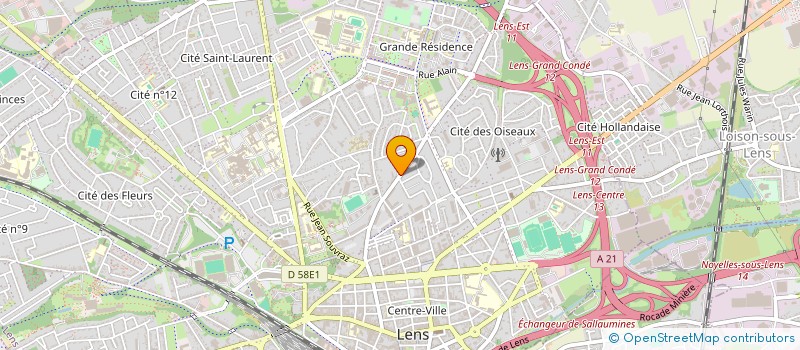 localisation de l'entreprise SCI CHANGLO  LENS