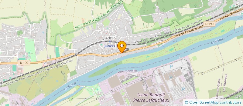 localisation de l'entreprise SCI CHANGOR à JUZIERS