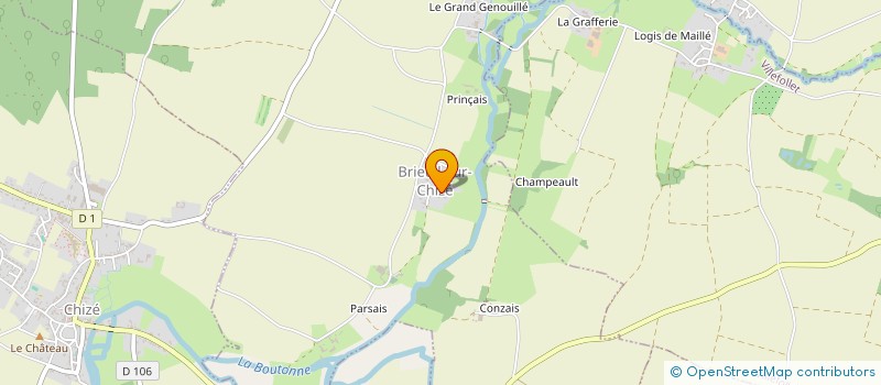 localisation de l'entreprise SCI CHANJY  BRIEUIL-SUR-CHIZE