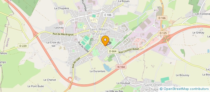 localisation de l'entreprise SCI CHANMIS  SAINT-MEEN-LE-GRAND