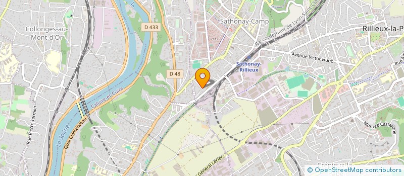 localisation de l'entreprise SCI CHANOZ  SATHONAY-CAMP