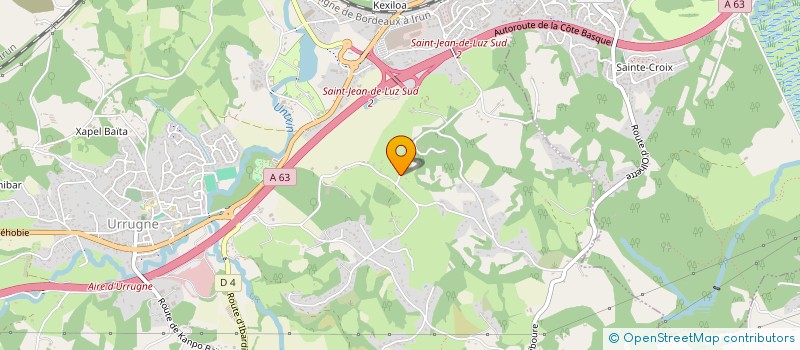 localisation de l'entreprise SCI CHANPAT  URRUGNE