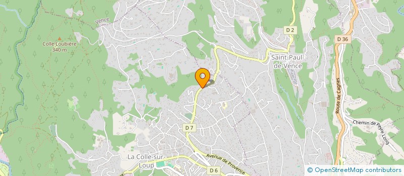 localisation de l'entreprise SCI CHANRO  LA COLLE-SUR-LOUP