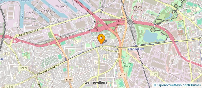 localisation de l'entreprise SCI CHANSEDA à GENNEVILLIERS
