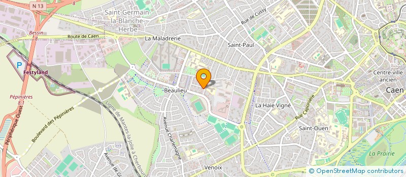 localisation de l'entreprise SCI CHANSEL à CAEN
