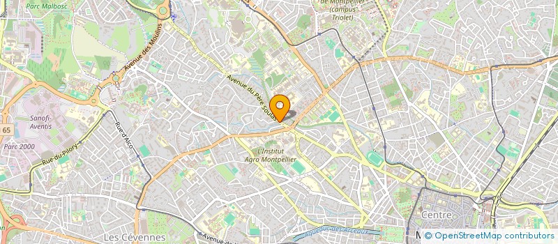 localisation de l'entreprise SCI CHANSSAUD à MONTPELLIER