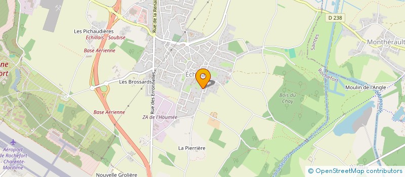 localisation de l'entreprise SCI CHANTAL  ECHILLAIS