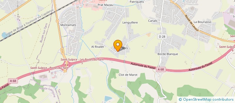 localisation de l'entreprise SCI CHANTAL ET REMY  SAINT-SULPICE-LA-POINTE