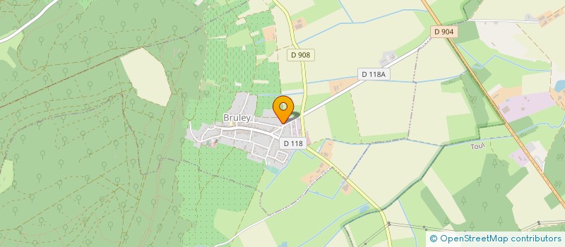 localisation de l'entreprise SCI CHANTALAIN  BRULEY