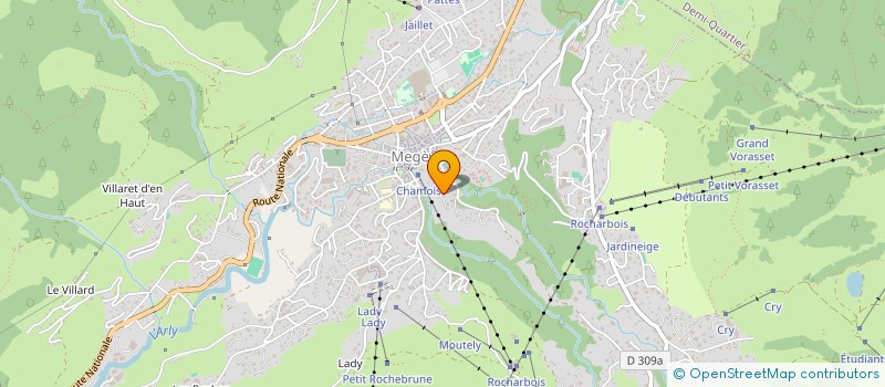 localisation de l'entreprise SCI CHANTALOU à MEGEVE