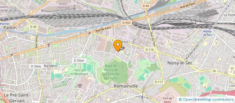 localisation de l'entreprise SCI CHANTALOUPS à ROMAINVILLE