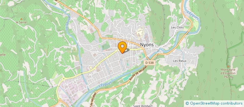 localisation de l'entreprise SCI CHANTE BRISE  NYONS