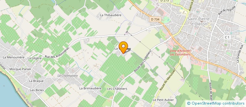 localisation de l'entreprise SCI CHANTE LE VENT  SAINT-PIERRE-D'OLERON