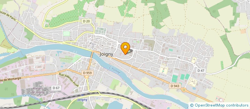 localisation de l'entreprise SCI CHANTE MERLE à JOIGNY