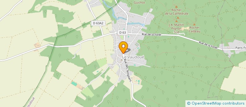 localisation de l'entreprise SCI CHANTE MERLE  LE VAUDOUE