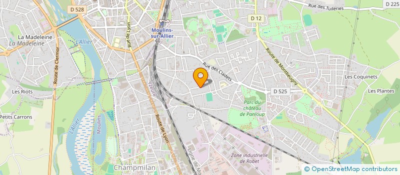 localisation de l'entreprise SCI CHANTE-MERLE  GENNETINES