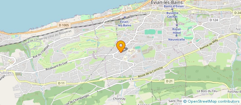 localisation de l'entreprise SCI CHANTE OISEAU  EVIAN-LES-BAINS