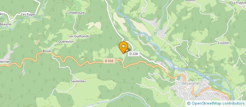 localisation de l'entreprise SCI CHANTE POULE  DESAIGNES