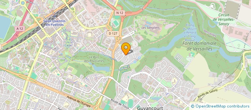 localisation de l'entreprise SCI CHANTE-ROSES  GUYANCOURT