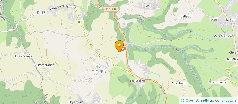 localisation de l'entreprise SCI CHANTEBISE  EPAGNY METZ-TESSY