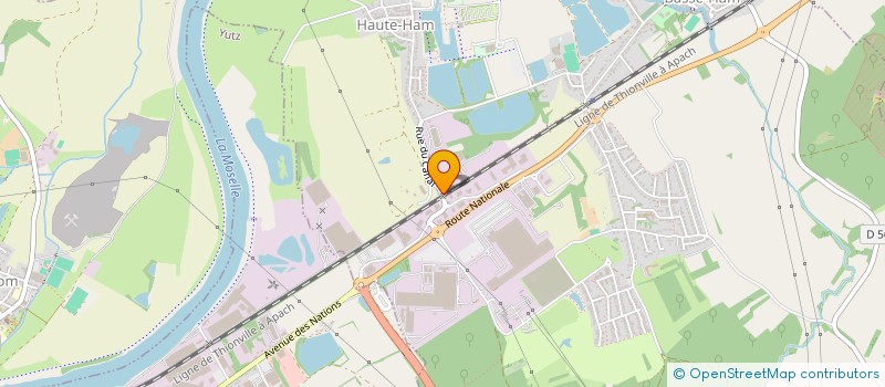 localisation de l'entreprise SCI CHANTEBOURNE  BASSE-HAM