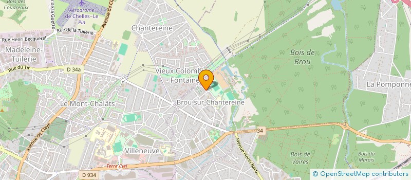 localisation de l'entreprise SCI CHANTECLAIR  BROU-SUR-CHANTEREINE