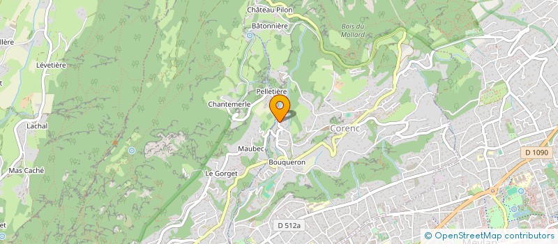 localisation de l'entreprise SCI CHANTECLAIR  CORENC