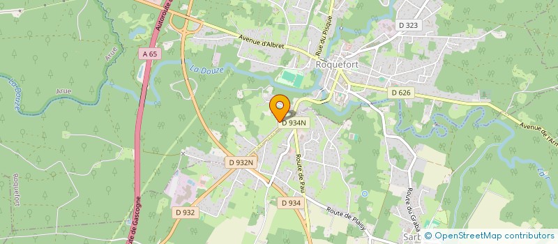 localisation de l'entreprise SCI CHANTECLAIR-PETITS MOULIES  LENCOUACQ