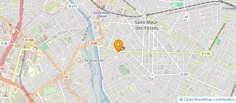 localisation de l'entreprise SCI CHANTECLAIR PIVIARPA UNO à SAINT-MAUR-DES-FOSSES