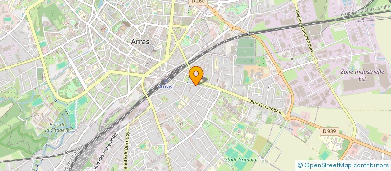 localisation de l'entreprise SCI CHANTECLER 83 à ARRAS