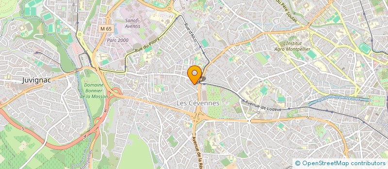 localisation de l'entreprise SCI CHANTECLERC à MONTPELLIER