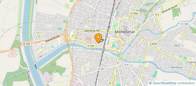 localisation de l'entreprise SCI CHANTECLERC à MONTELIMAR