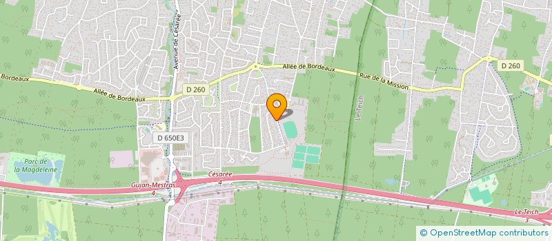 localisation de l'entreprise SCI CHANTECOLOMBES  GUJAN-MESTRAS