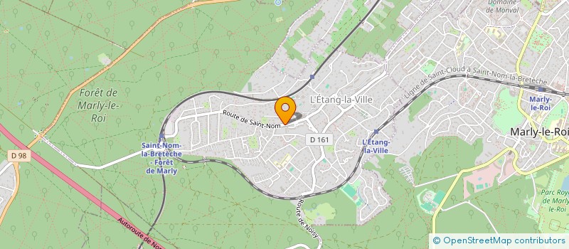 localisation de l'entreprise SCI CHANTECOQ DIENER GRATADE  L'ETANG-LA-VILLE