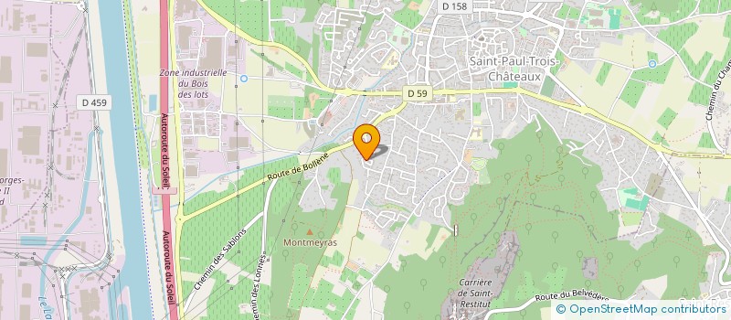 localisation de l'entreprise SCI CHANTEDUC  SAINT-PAUL-TROIS-CHATEAUX