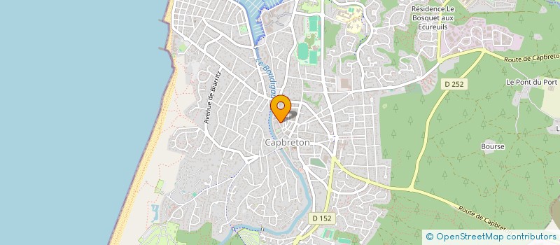 localisation de l'entreprise SCI CHANTEFLUTAGE  CAPBRETON