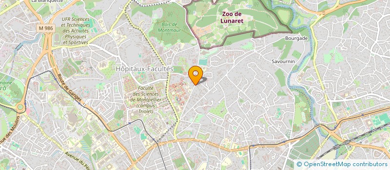localisation de l'entreprise SCI CHANTEGRIVE à MONTPELLIER