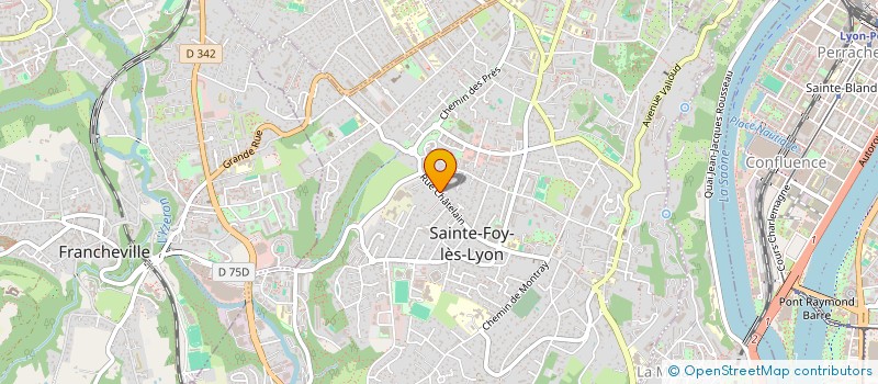localisation de l'entreprise SCI CHANTELAIN  SAINTE-FOY-LES-LYON
