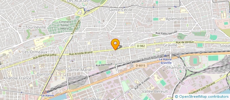 localisation de l'entreprise SCI CHANTELAUZE  LE HAVRE