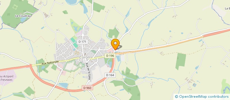 localisation de l'entreprise SCI CHANTELEVENT  CORON