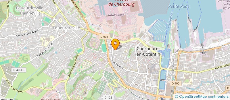 localisation de l'entreprise SCI CHANTELOGE à CHERBOURG-EN-COTENTIN