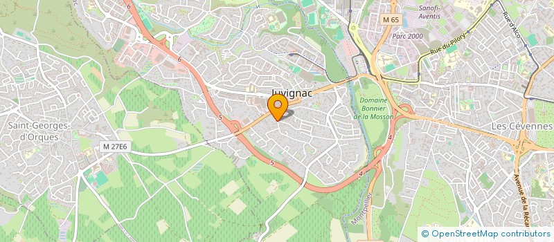 localisation de l'entreprise SCI CHANTELOUBE  JUVIGNAC