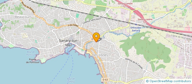 localisation de l'entreprise SCI CHANTEMERLE à SIX-FOURS-LES-PLAGES
