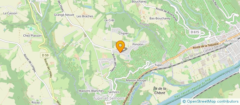 localisation de l'entreprise SCI CHANTEMERLE  CHONAS-L'AMBALLAN