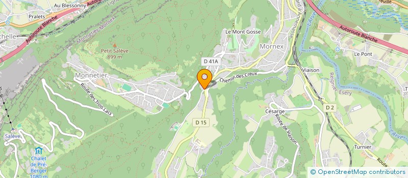 localisation de l'entreprise SCI  CHANTEMERLE  MONNETIER-MORNEX